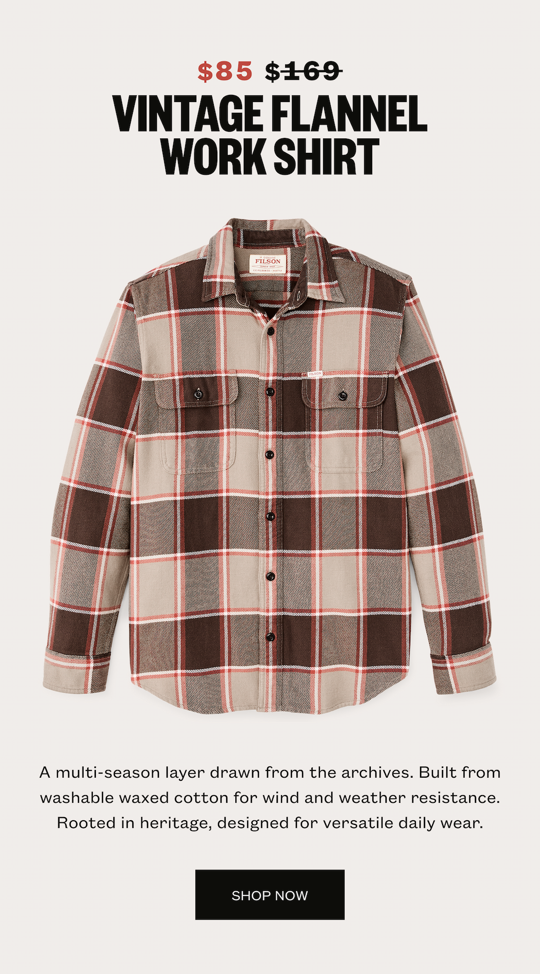 Vintage Flannel Work Shirt