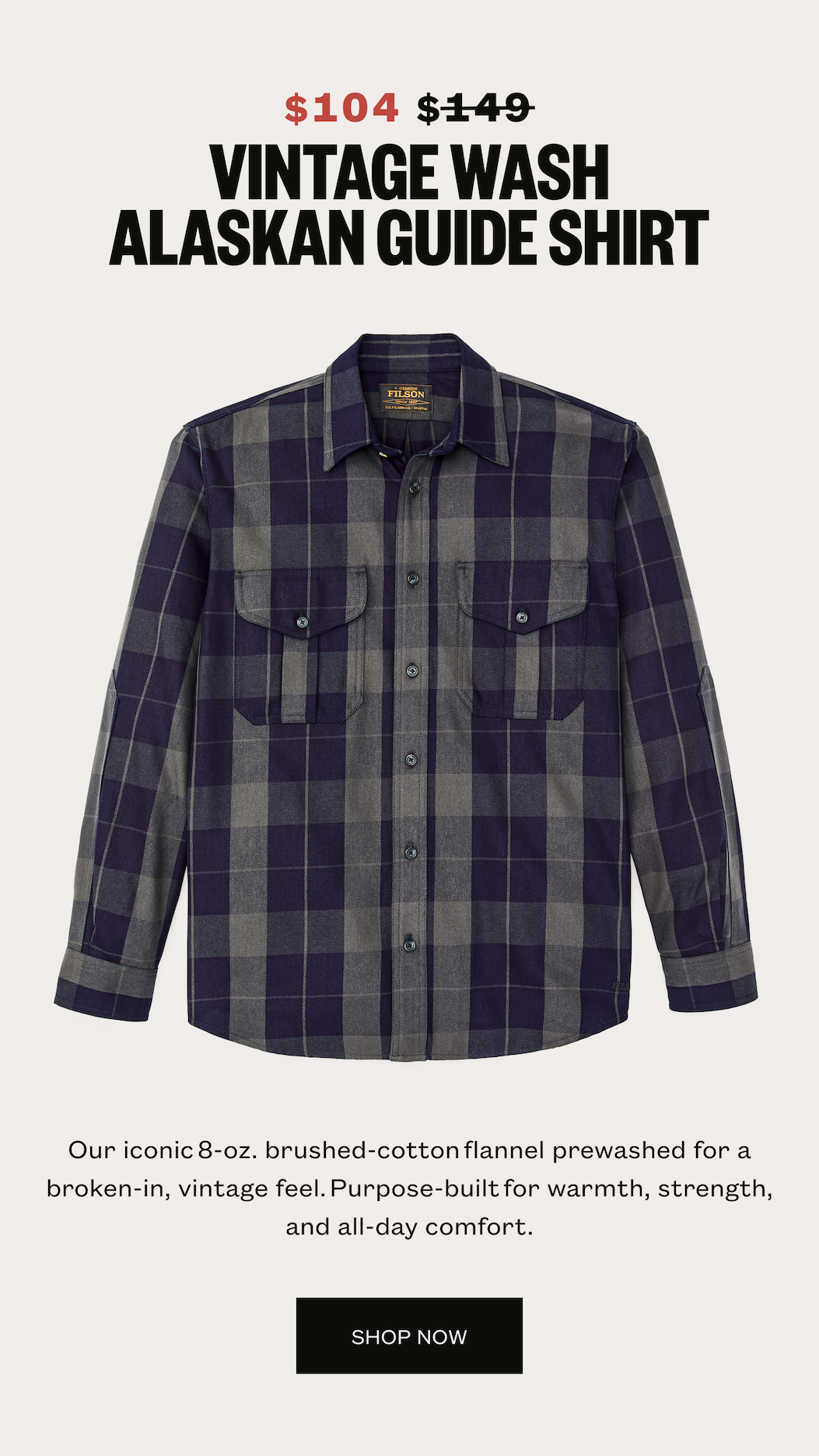 Vintage Wash Alaskan Guide Shirt