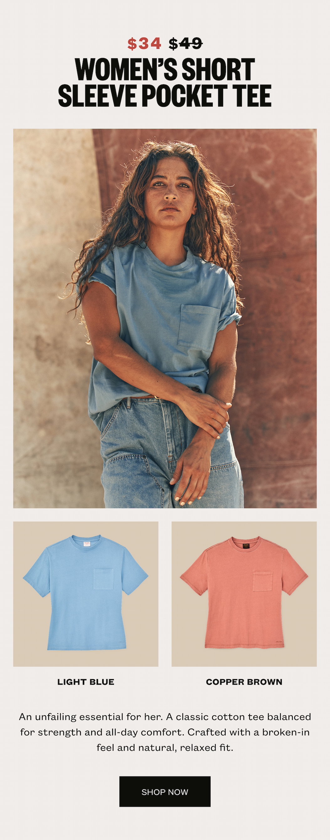 Women's Short Sleeve Pocket Tee