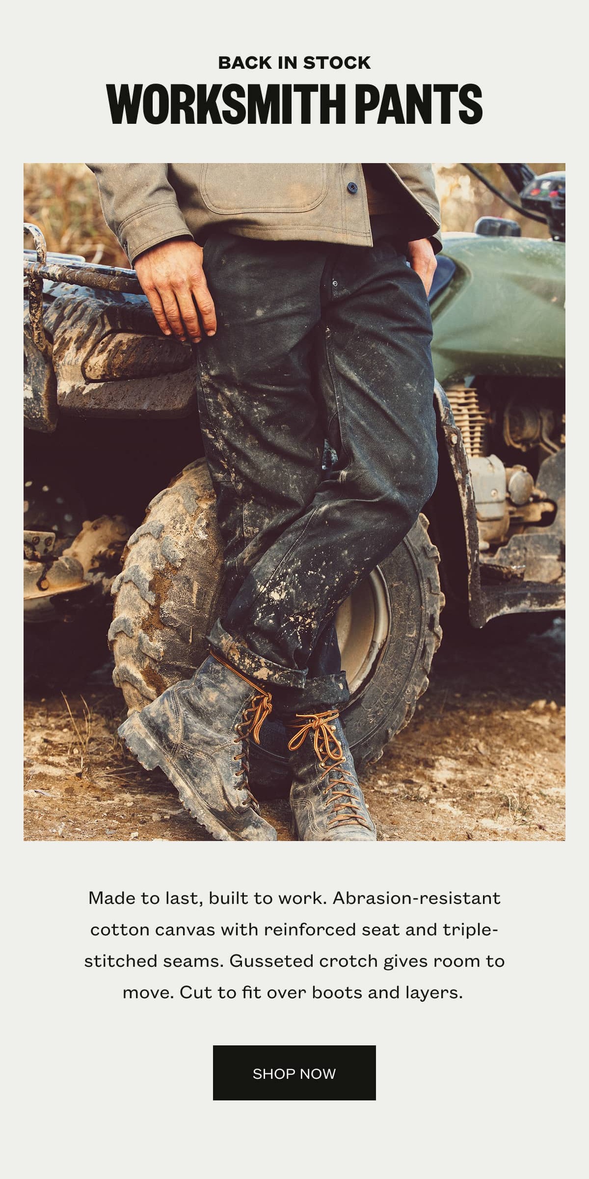 BACK IN STOCK - WORKSMITH PANTS