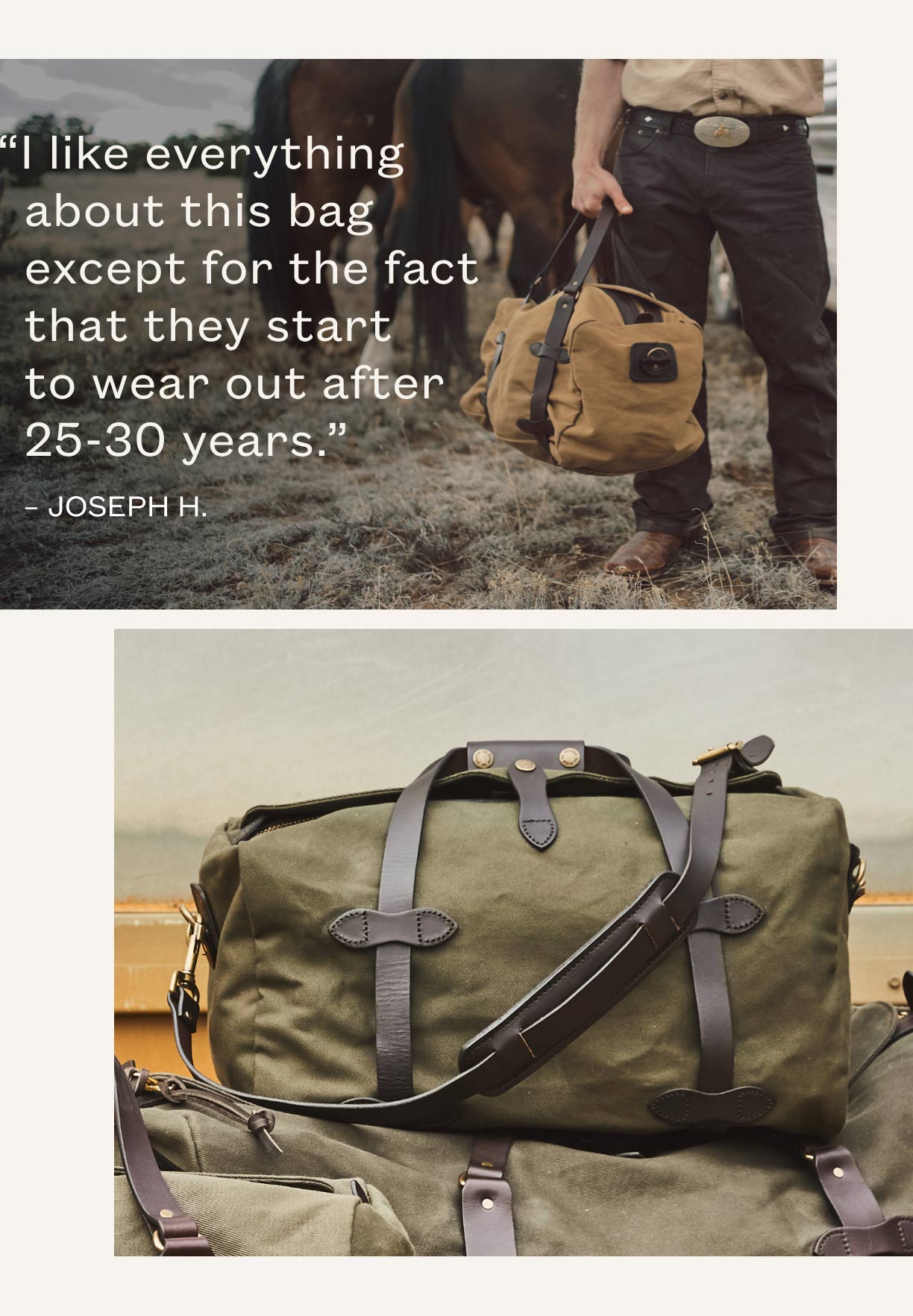 Filson Bags Damn Near Indestructible Filson