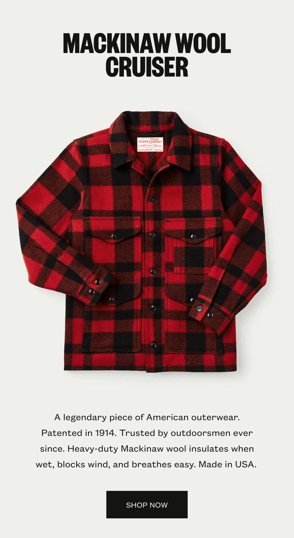 Mackinaw Wool Cruiser