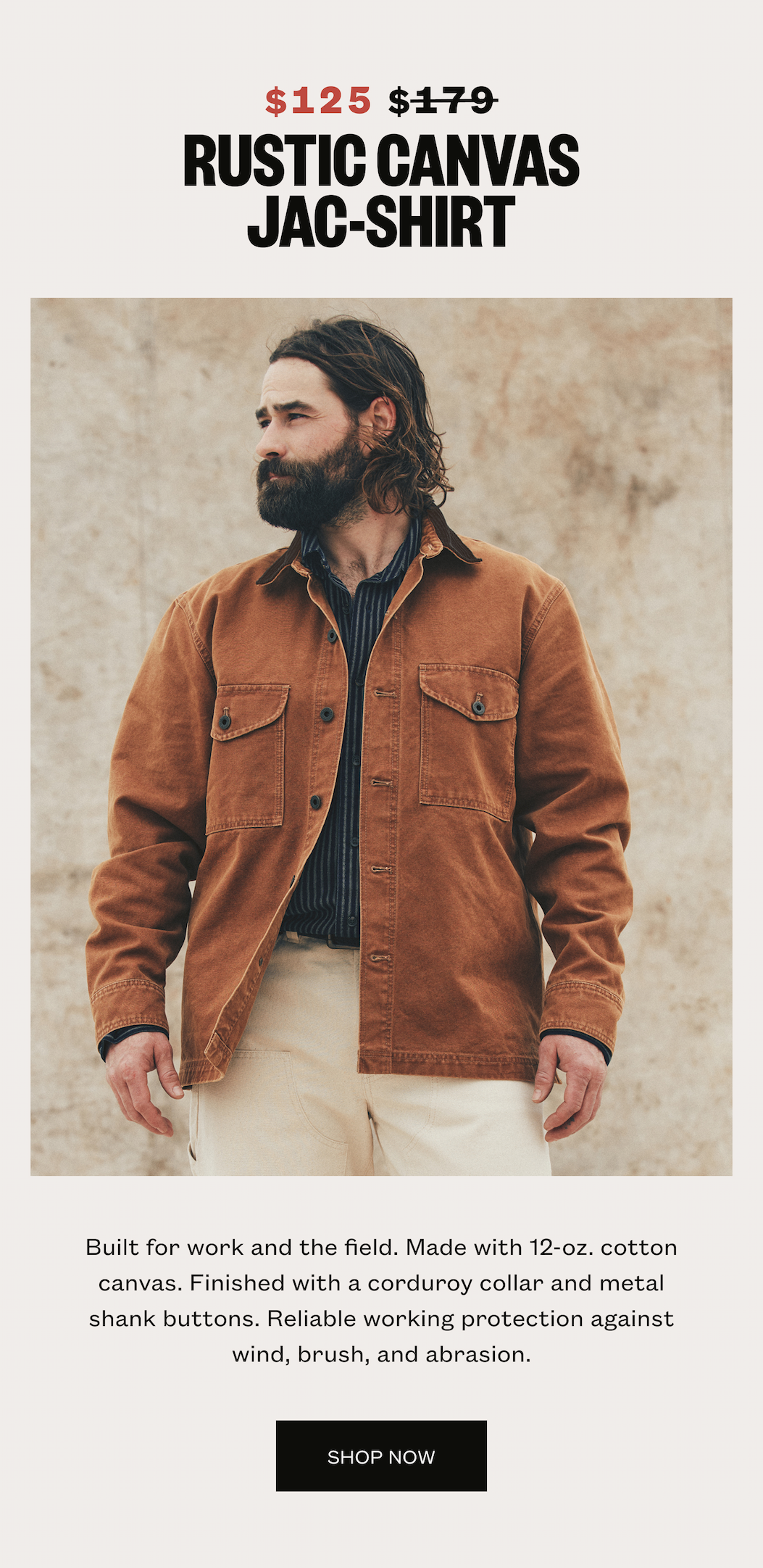 Rustic Canvas Jac-Shirt