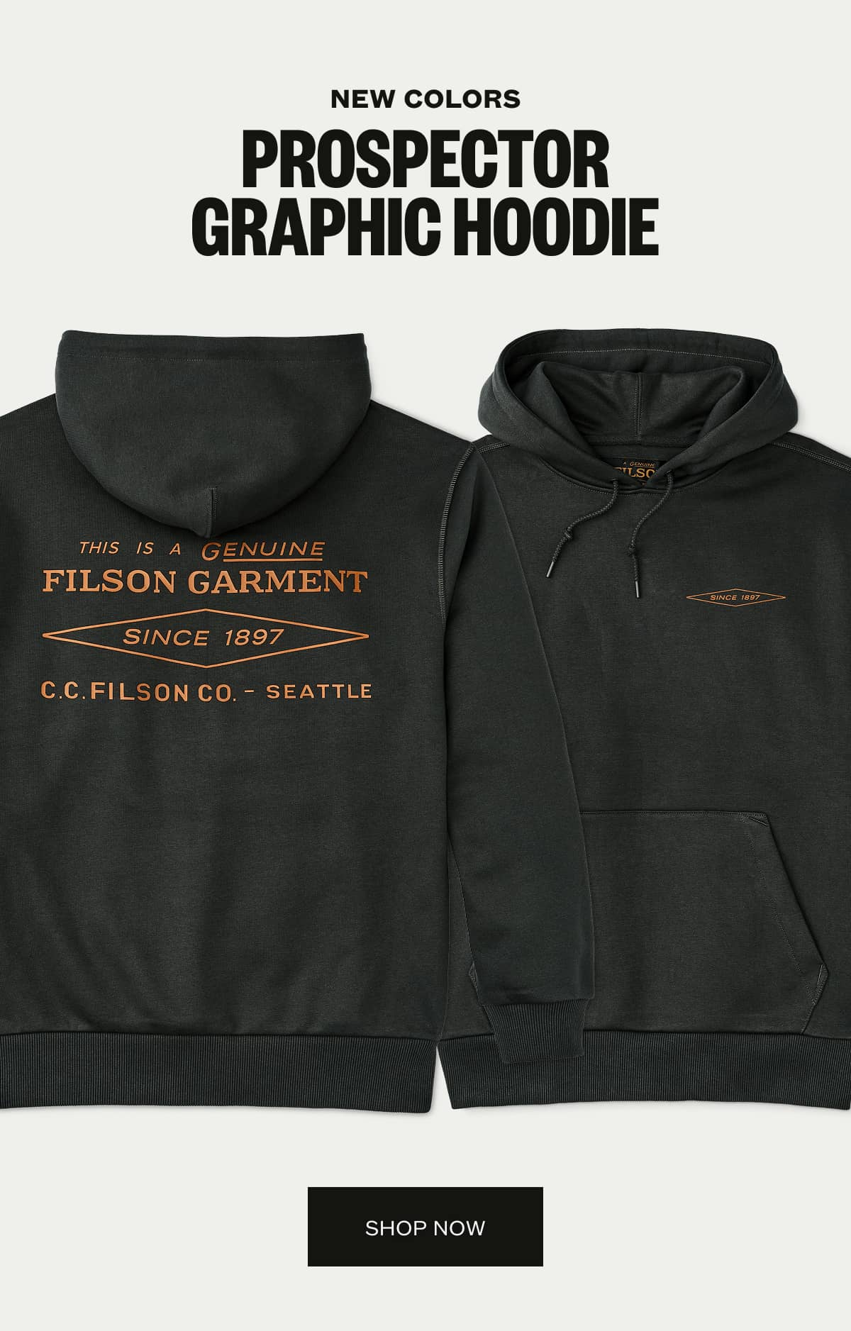 New Colors of our Prospector Graphic Hoodies