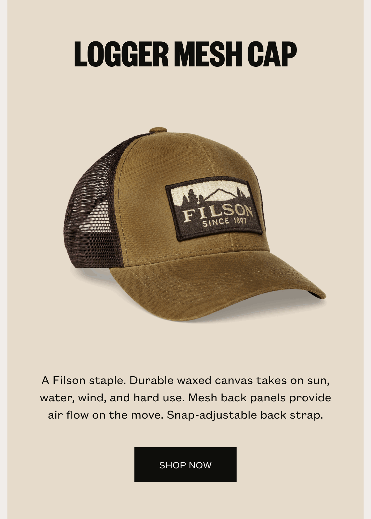 Logger Mesh Cap