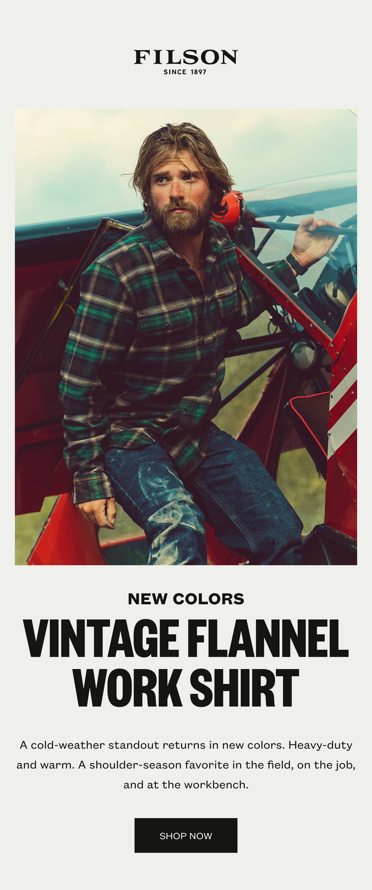 New Colors: Vintage Flannel Work Shirt