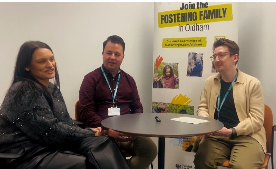 Stepping Forward foster carer Jo with the fostering team
