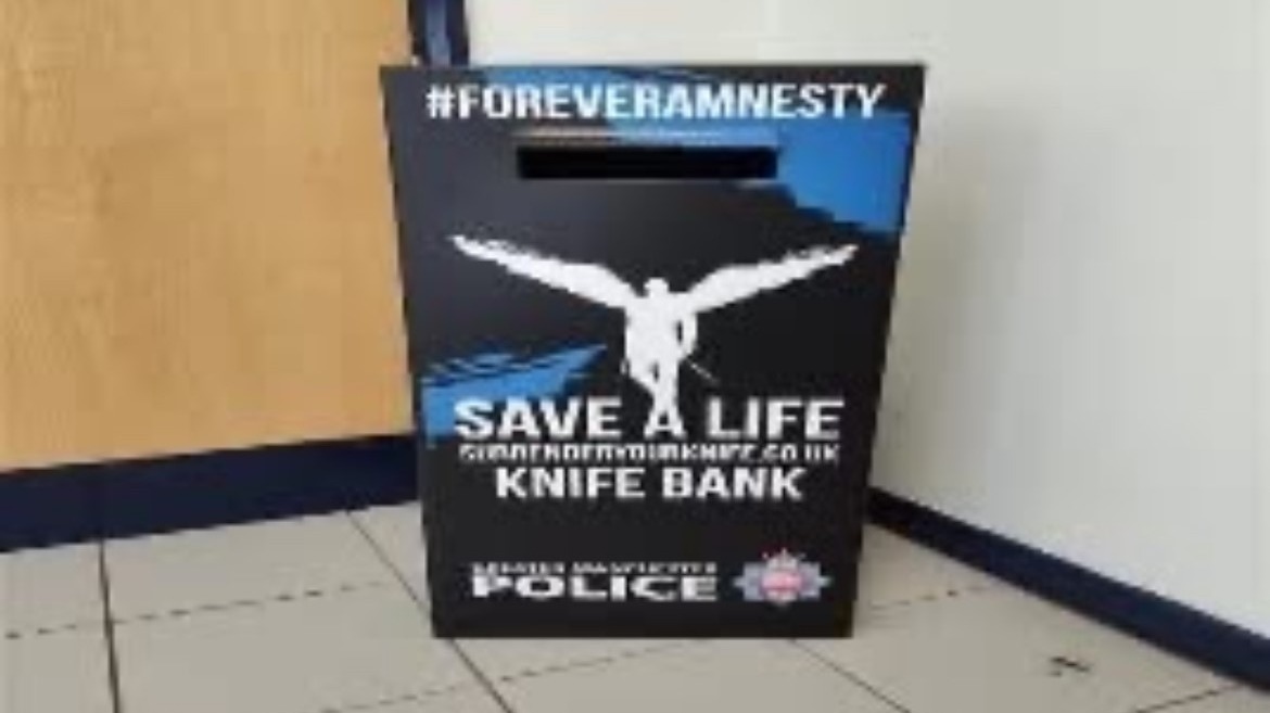 Forever Amnesty bin with the words 'save a life'