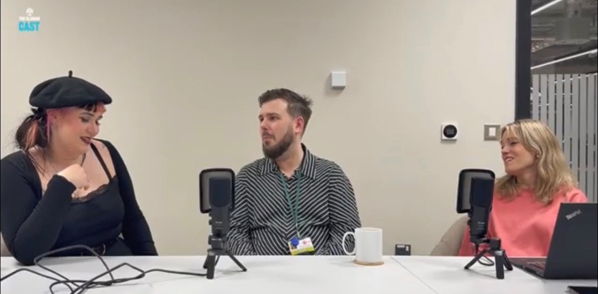 Emily Trelore and Elliot Sparks from Pennine Mencap speaking on The Oldham Cast podcast