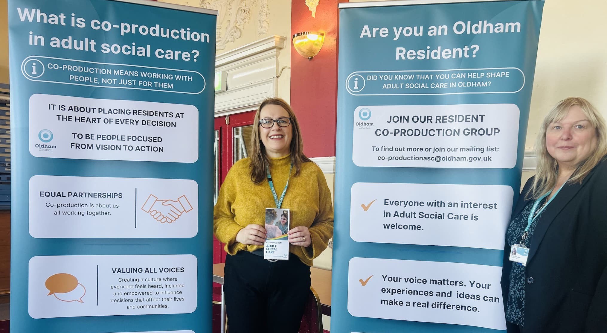 Our Adult Social Care team at the Live Well Sharing Event