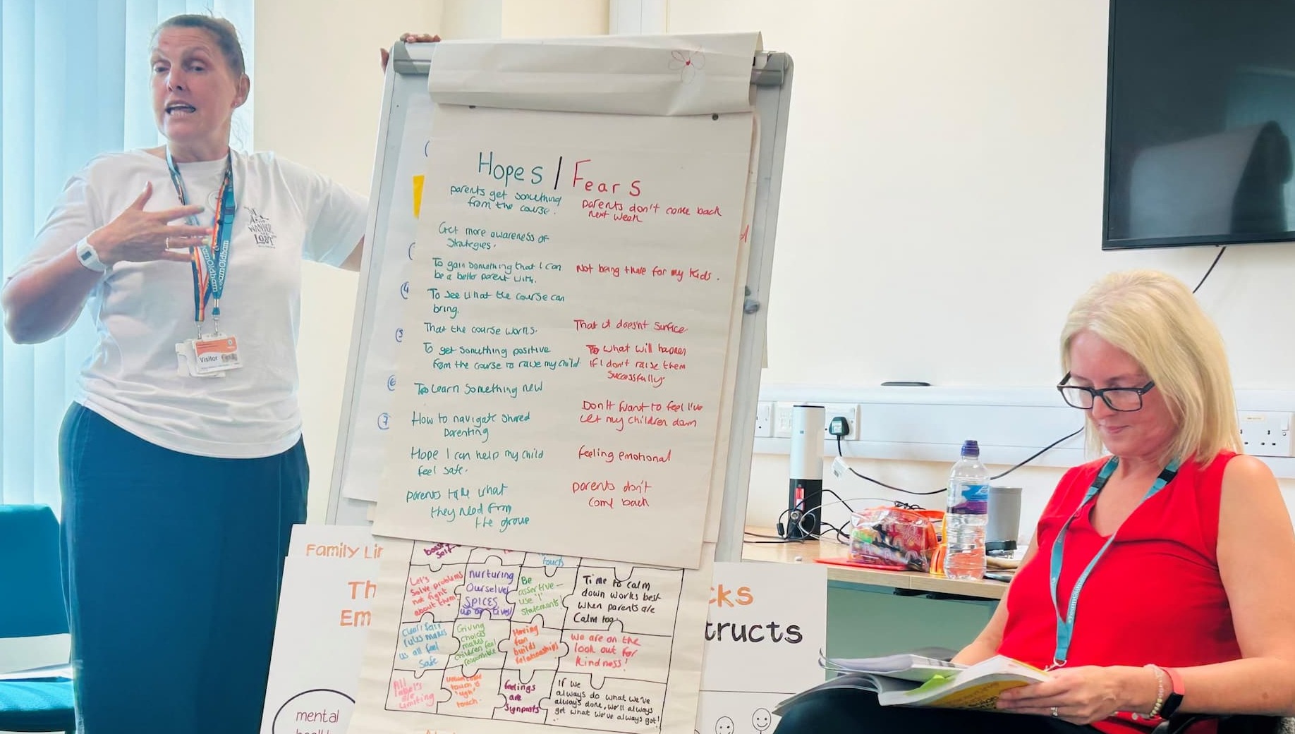 Parenting Officers Joanna Bird and Nicola Carnes at the latest Nurturing Programme