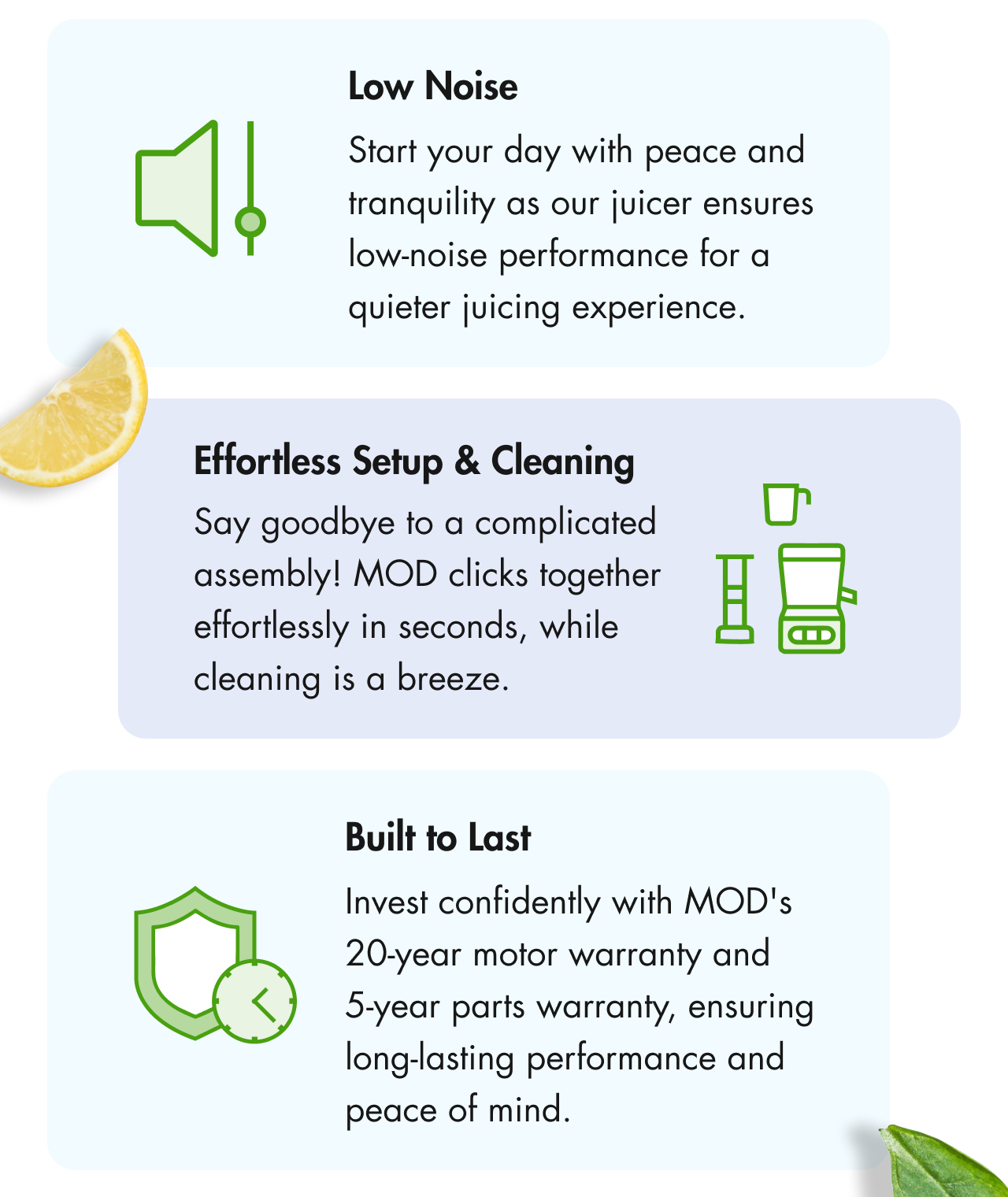 Why this juicer? Mod Appliances