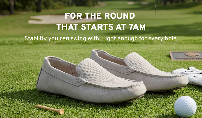 For the Round  That Starts at 7AM Stability you can swing with. Light enough for every hole.