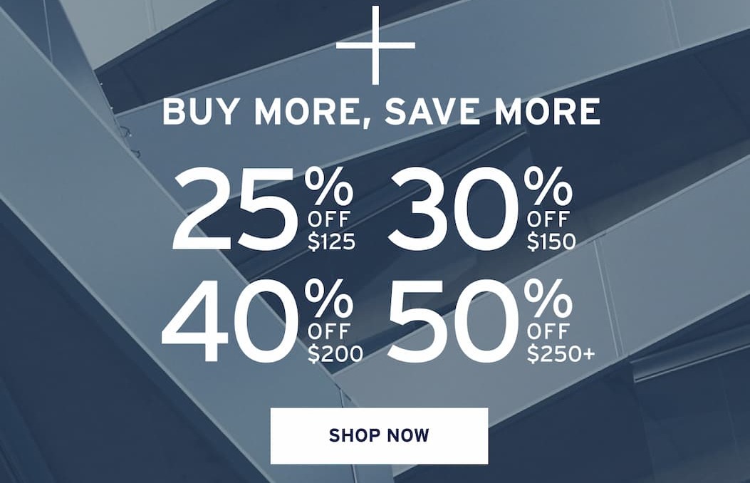 Take up to 50% off your order