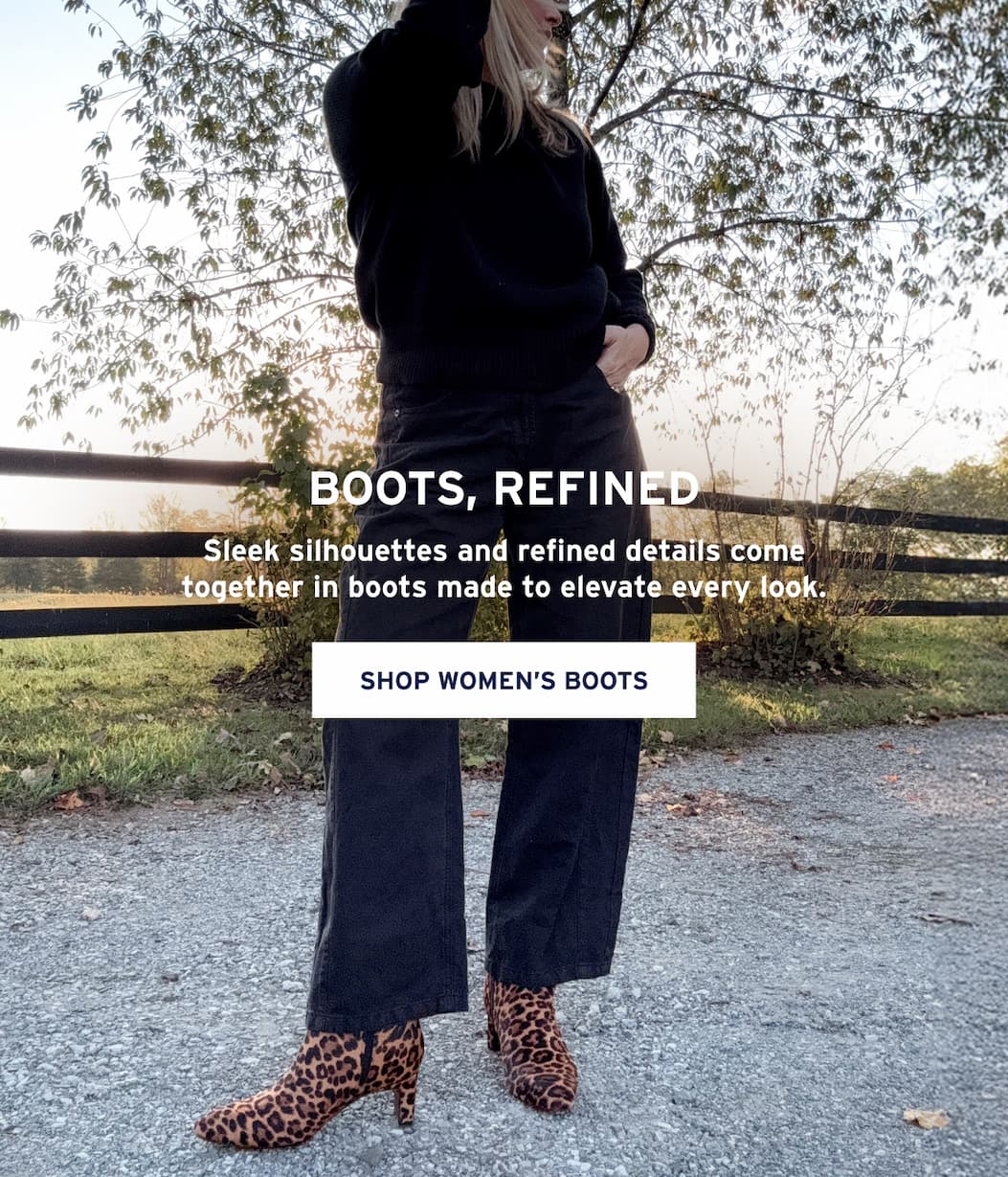 Boots, Refined Sleek silhouettes and refined details come together in boots made to elevate every look. Shop Women's Boots