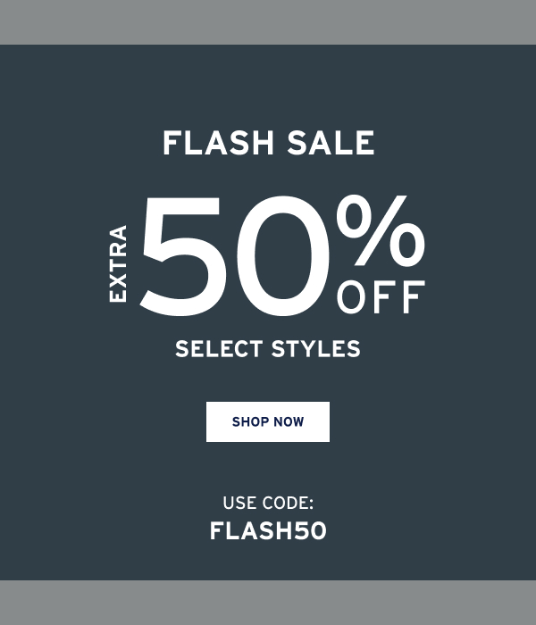Flash Sale Extra 50% OFF