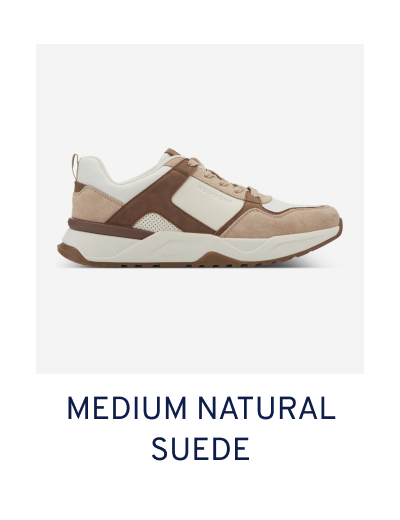 Medium Natural Suede