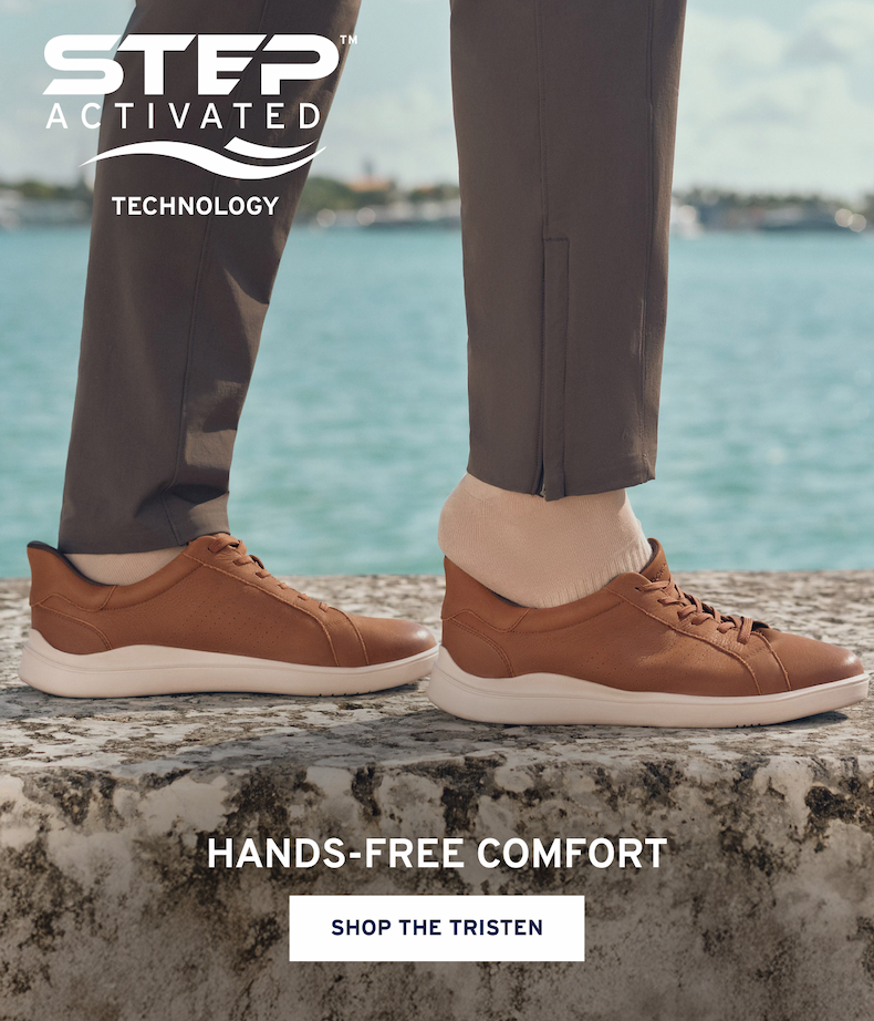 Hands-Free Comfort Hands-Free Comfort Step Activated® styles designed for easy on, easy off comfort-no bending required. Shop the Tristen