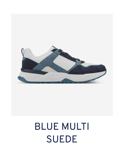 Blue Multi Suede