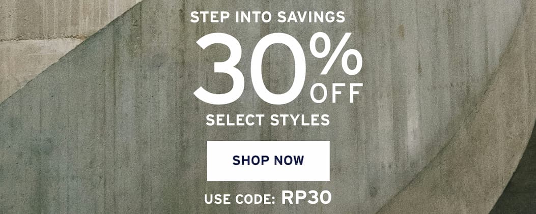 Step Into Savings [ Shop Now ]