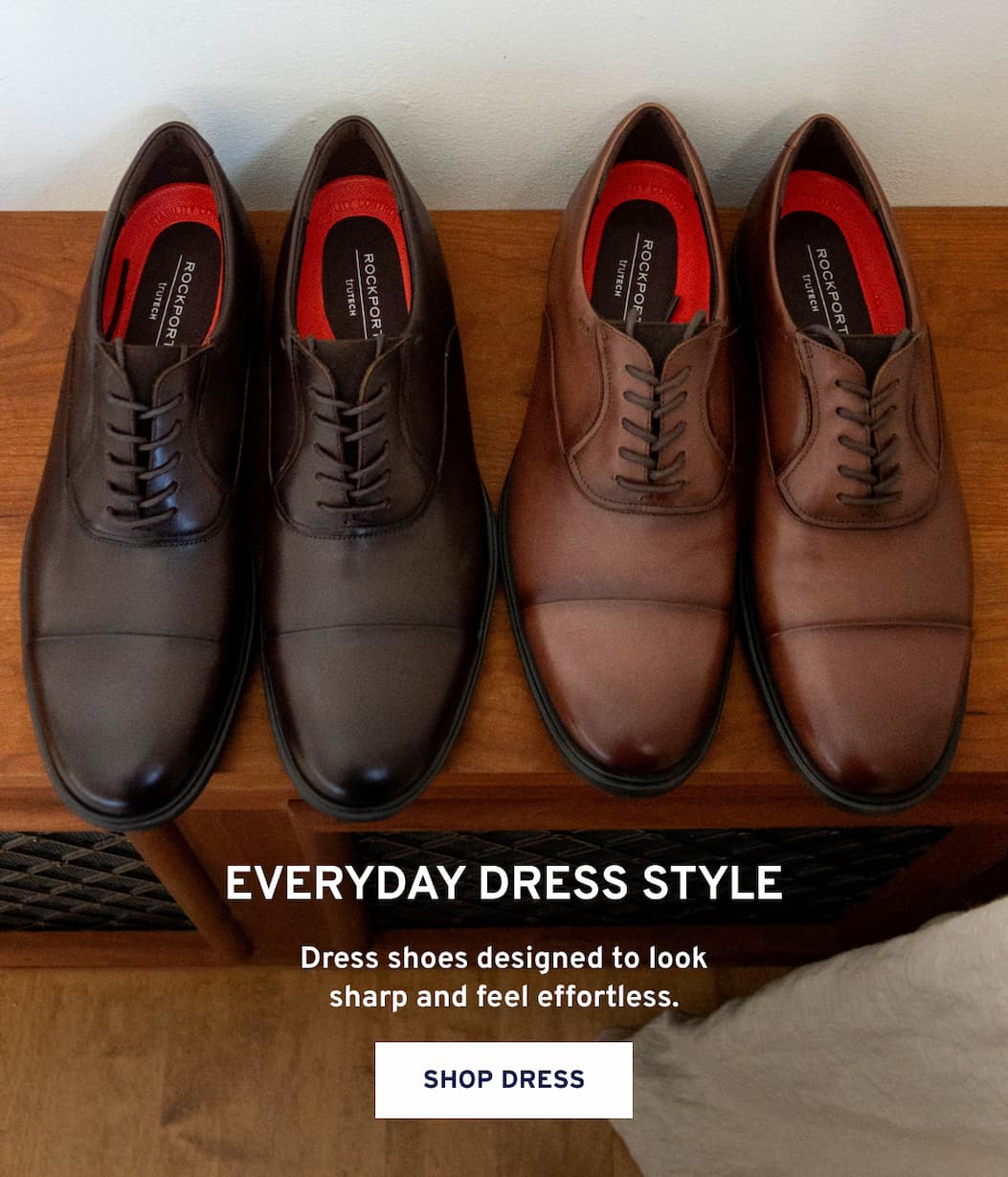 Everyday Dress Style Dress shoes designed to look sharp and feel effortless. Shop Dress