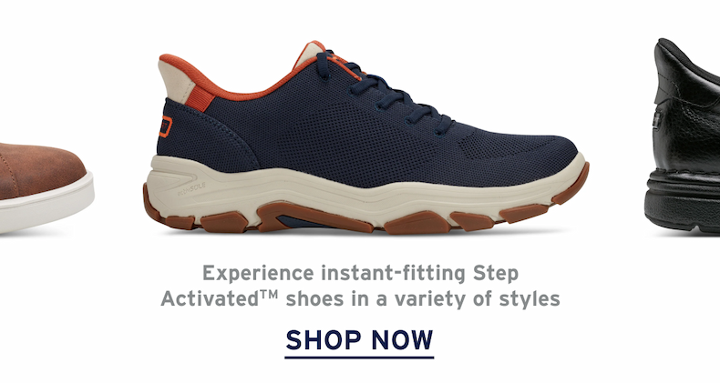 Experience instant-fitting Step ActivatedTM shoes in a variety of styles
