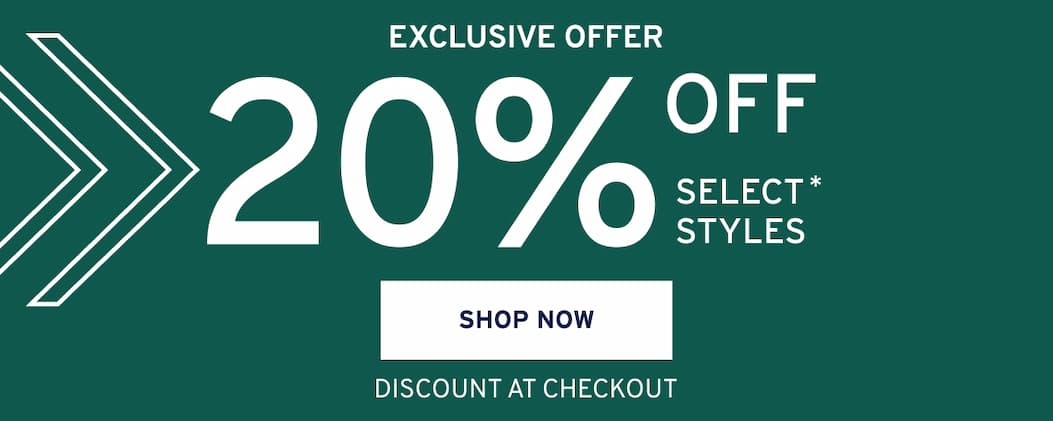 [shop 20 percent off select styles]
