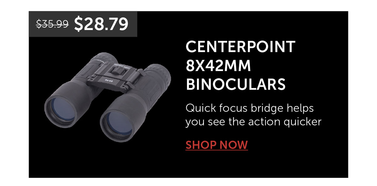 CENTERPOINT 8X42MM BINOCULARS