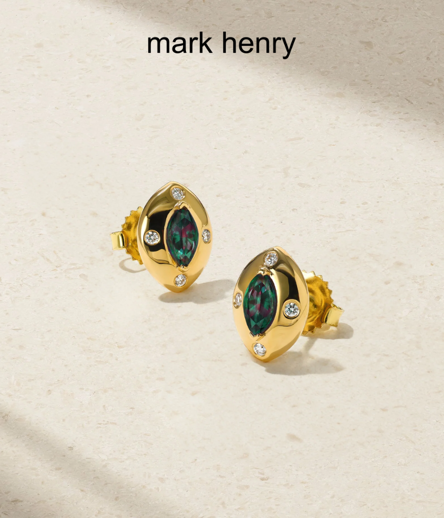 Aurum Marquise Alexandrite Stud Earrings