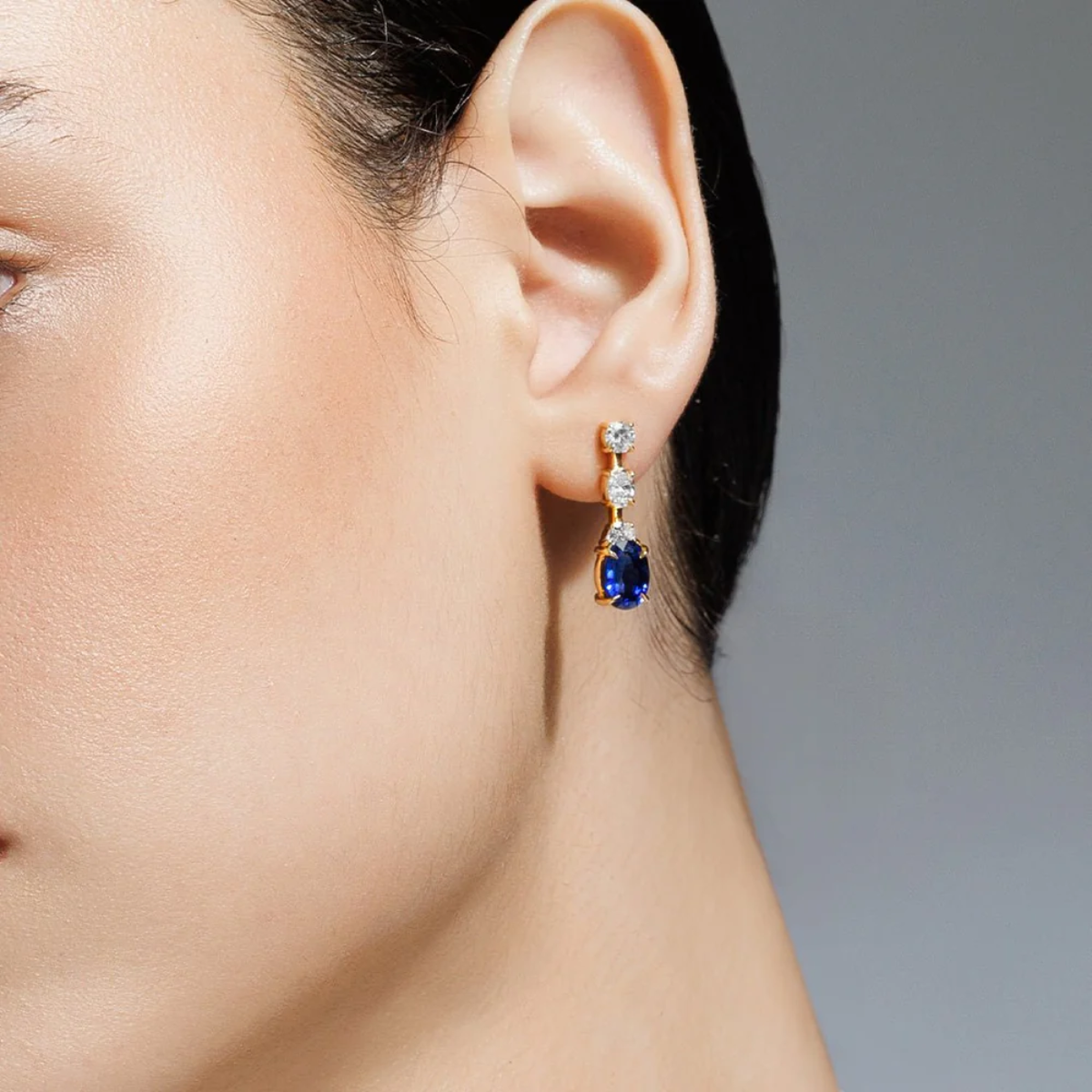 Medley Sapphire and Diamond Earrings