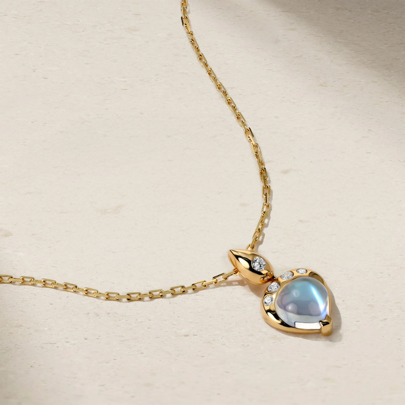 Gumdrop Moonstone Pendant