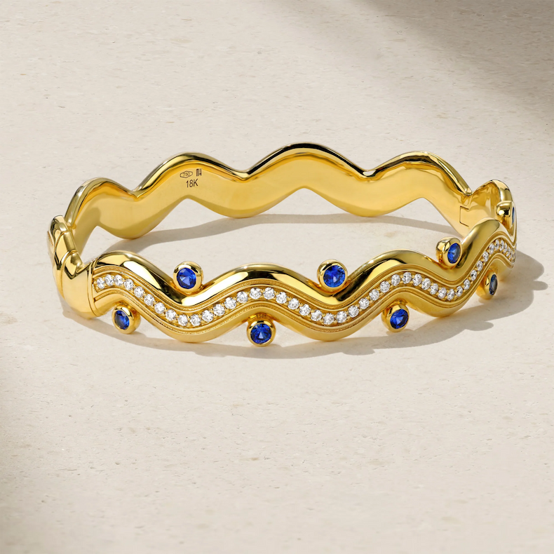 Riva Surge Sapphire and Diamond Bangle
