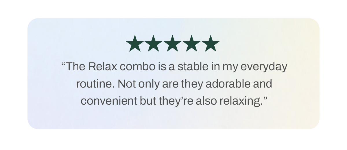 RELAX combo review