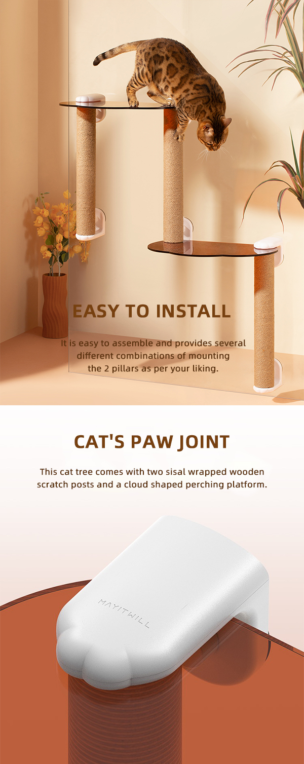 Introducing the Michu Mounted Window Cat Tree The Perfect Perch for