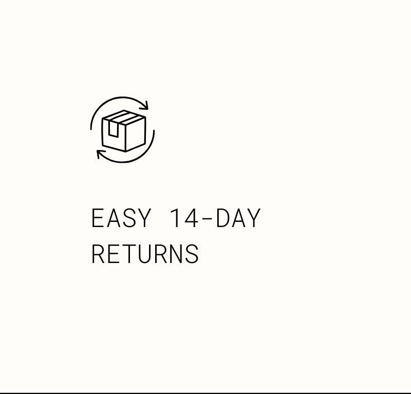 easy 14-day returns
