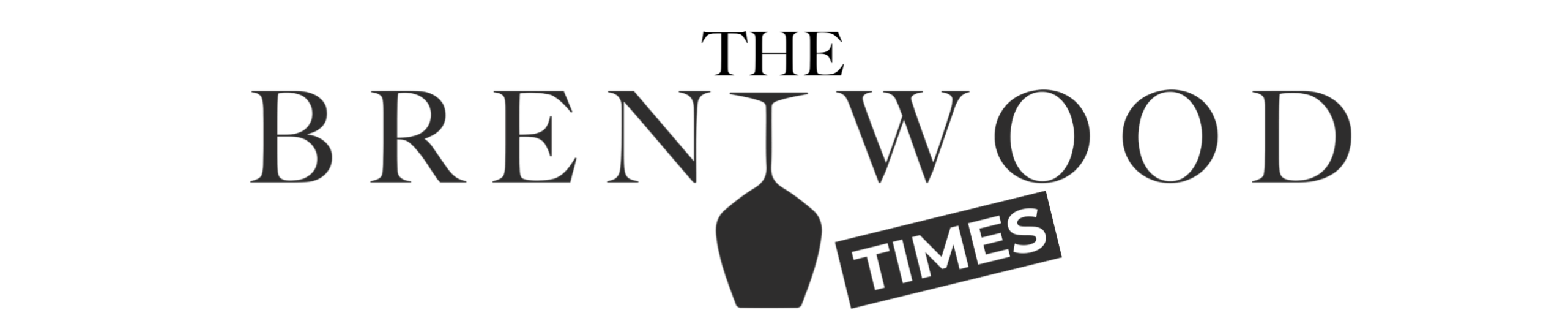 Logo with upside wine glass