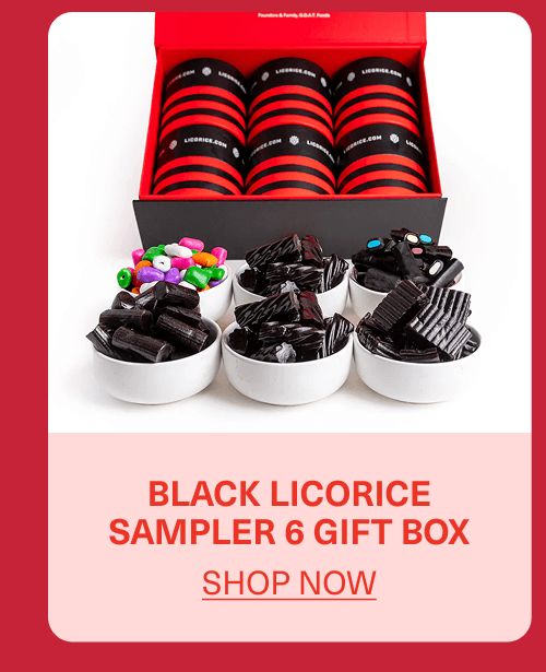 Black Licorice Sampler 6 Gift Box