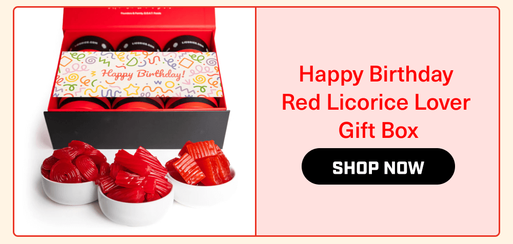 Happy Birthday Red Licorice Lover Gift Box