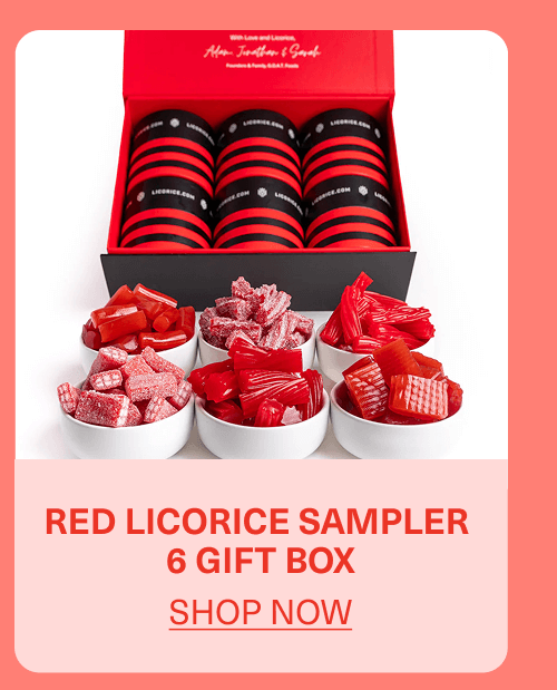 Red Licorice Sampler 6 Gift Box