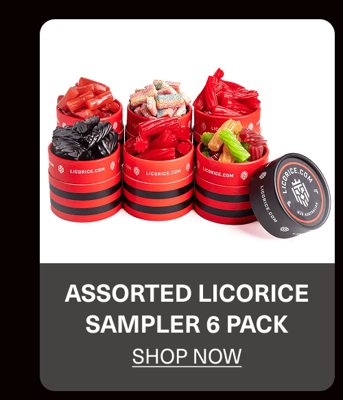 Assorted Licorice Sampler 6 Pack