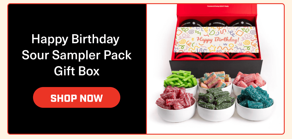 Happy Birthday Sour Sampler Pack Gift Box