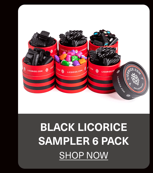 Black Licorice Sampler 6 Pack