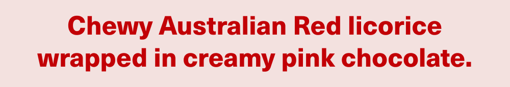 Chewy Australian Red licorice 
