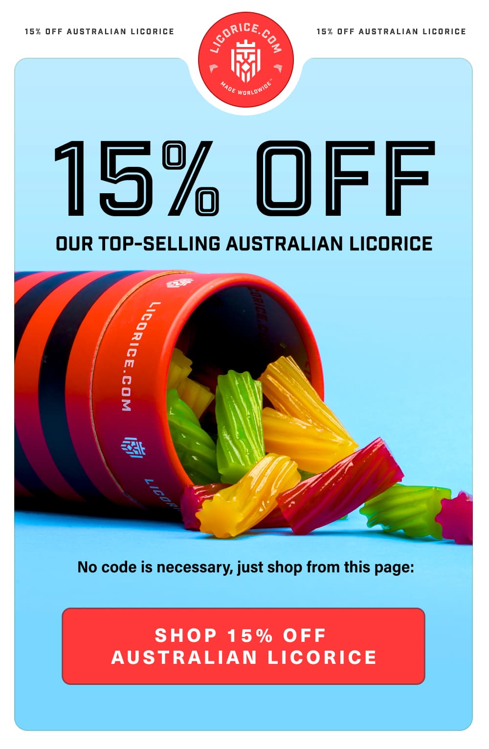 15% Off Australian Licorice