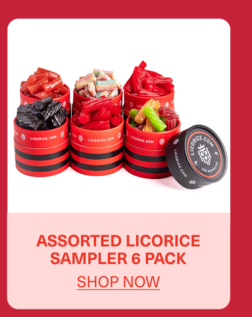 Assorted Licorice Sampler 6 Pack