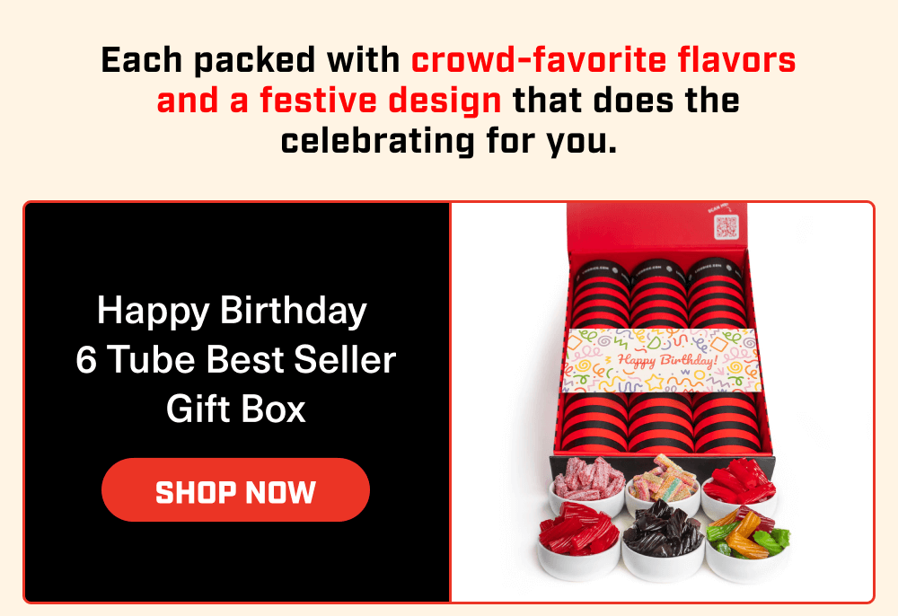 Happy Birthday 6 Tube Best Seller Gift Box