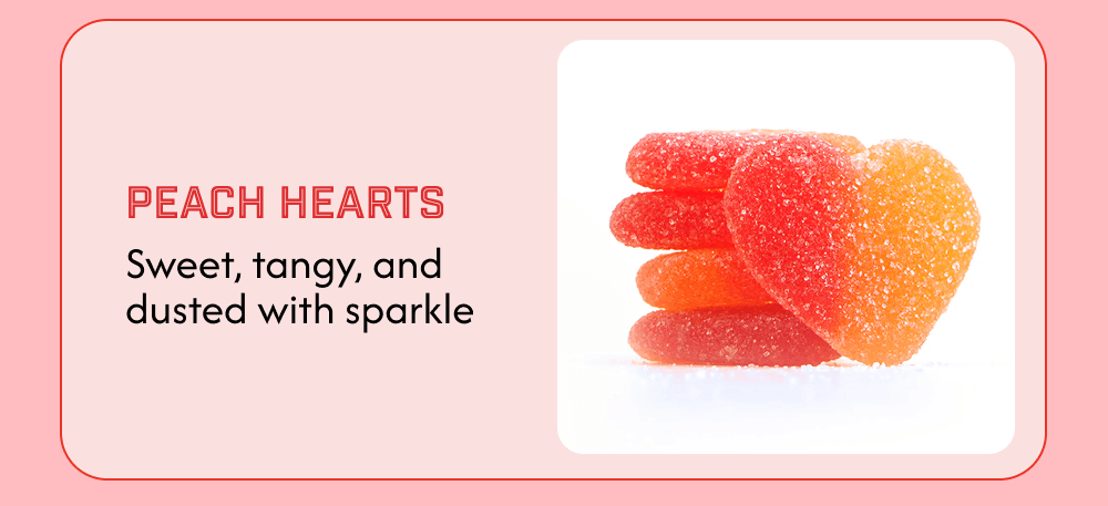 Peach hearts