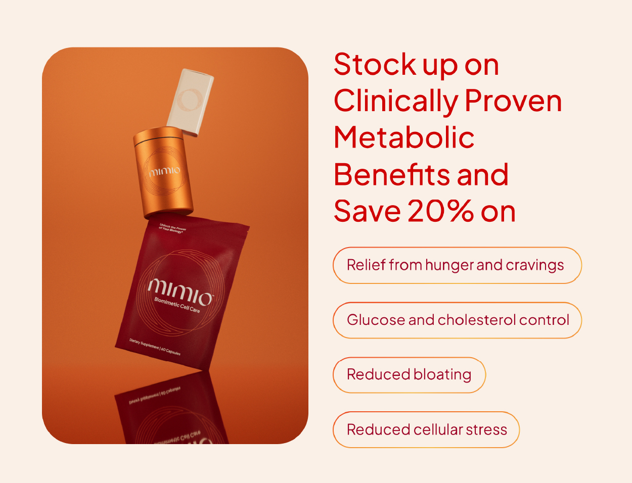 Stock up on clinically-proven Mimio and save 25%