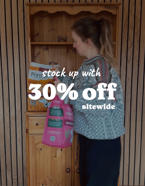 Stock up with 30% off sitewide!