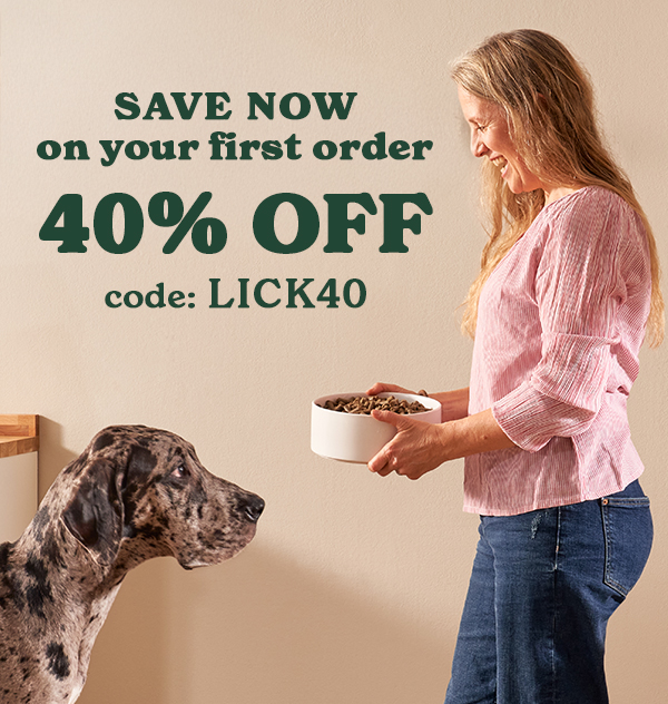40% off your first order